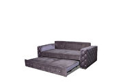 Rose fabric tufted style sofa bed by Skyler Design additional picture 2