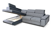 Gray fabric sectional w/ storage and bed by Skyler Design additional picture 4