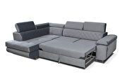 Gray fabric sectional w/ storage and bed by Skyler Design additional picture 5