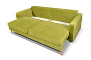 Lime green fabric sofa bed in retro modern style by Skyler Design additional picture 4