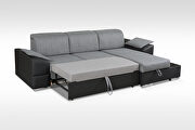 Sleeper sectional sofa in gray by Skyler Design additional picture 7