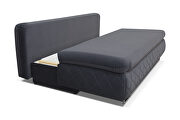 Gray queen size sofa bed in sleek style by Skyler Design additional picture 3
