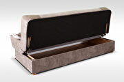 Tweed brown fabric affordable sofa bed by Skyler Design additional picture 3