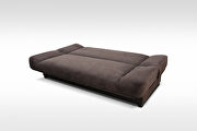 Tweed brown fabric affordable sofa bed by Skyler Design additional picture 4