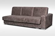 Stylish diamond pattern tufting sectional w/ bed and storage by Skyler Design additional picture 12