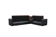 Brown stylish spring / foam sectional w/ storage by Skyler Design additional picture 5
