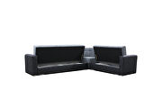 Gray stylish spring / foam sectional w/ storage by Skyler Design additional picture 5