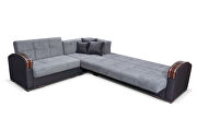 Modern gray sectional with storage / bed by Skyler Design additional picture 6
