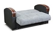 Wooden arms sofa bed / sleeper in gray by Skyler Design additional picture 8
