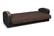 Wooden arms sofa bed / sleeper in brown by Skyler Design additional picture 4