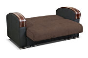 Wooden arms sofa bed / sleeper in brown by Skyler Design additional picture 7