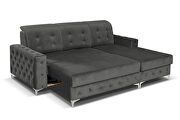 Tufted button design sleeper sectional sofa by Skyler Design additional picture 2