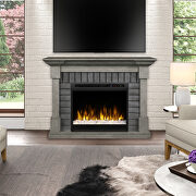 Dimplex electric fireplace mantel with logs additional photo 3 of 5