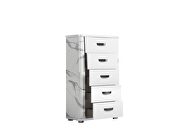 White / gray contemporary sleek style chest by Status Italy additional picture 3