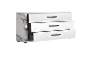 White / gray contemporary sleek style dresser by Status Italy additional picture 3