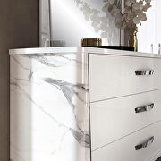 White / gray contemporary sleek style dresser by Status Italy additional picture 4