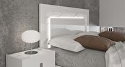 Contemporary European bed w/ lights in headboard additional photo 5 of 6