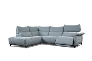 Gray sectional sofa w/ optional swivel chair additional photo 3 of 2