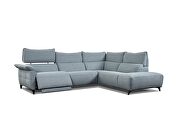 Gray sectional sofa w/ optional swivel chair additional photo 2 of 2