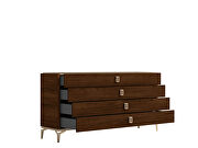 Walnut finish platform bed made in Italy by Status Italy additional picture 18