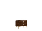 Walnut finish night stand made in Italy by Status Italy additional picture 2