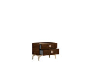 Walnut finish night stand made in Italy by Status Italy additional picture 3