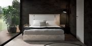 Contemporary white/gray/metallic Italian bed by Status Italy additional picture 10