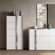 Contemporary white/gray/metallic Italian chest by Status Italy additional picture 2