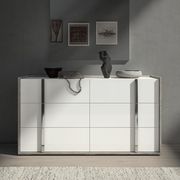 Contemporary white/gray/metallic Italian dresser by Status Italy additional picture 2