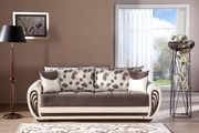 Two-toned brown storage sleeper sofa / sofa bed by Istikbal additional picture 2
