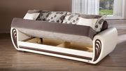 Two-toned brown storage sleeper sofa / sofa bed by Istikbal additional picture 4