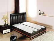 Modern storage brown leather designer bed by Istikbal additional picture 2