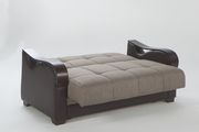 Drastic contemporary two-toned storage loveseat additional photo 3 of 2