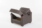 Drastic contemporary two-toned brown storage chair by Istikbal additional picture 2