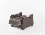 Drastic contemporary two-toned brown storage chair by Istikbal additional picture 3