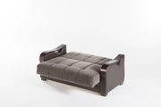 Drastic contemporary two-toned brown storage loveseat by Istikbal additional picture 3
