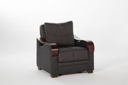 Drastic contemporary two-toned storage chair additional photo 5 of 6