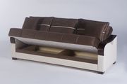 Modern coffee brown / beige sofa bed with storage by Istikbal additional picture 3