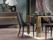 Contemporary glossy black dining table by Istikbal additional picture 2