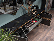 Contemporary glossy black dining table by Istikbal additional picture 5