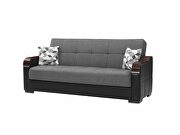 Gray / black two toned sleeper / storage sofa by Istikbal additional picture 12