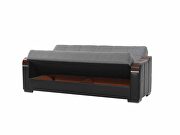 Gray / black two toned sleeper / storage sofa by Istikbal additional picture 13