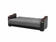 Gray / black two toned sleeper / storage sofa by Istikbal additional picture 14