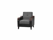 Gray / black two toned sleeper / storage sofa by Istikbal additional picture 18