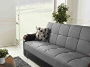 Gray / black two toned sleeper / storage sofa by Istikbal additional picture 4