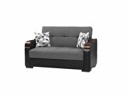 Gray / black two toned sleeper / storage sofa by Istikbal additional picture 6