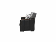 Gray / black two toned sleeper / storage sofa by Istikbal additional picture 9