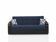 Blue / black two toned sleeper / storage sofa by Istikbal additional picture 2