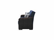 Blue / black two toned sleeper / storage sofa by Istikbal additional picture 11