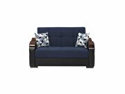 Blue / black two toned sleeper / storage sofa by Istikbal additional picture 13